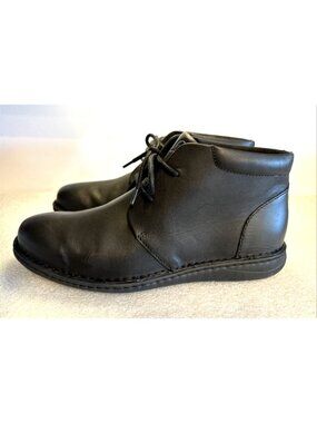 Born Men's Thomson Chukka Boot Size 11 M Black Leather Boots BM0019403 VCJH25